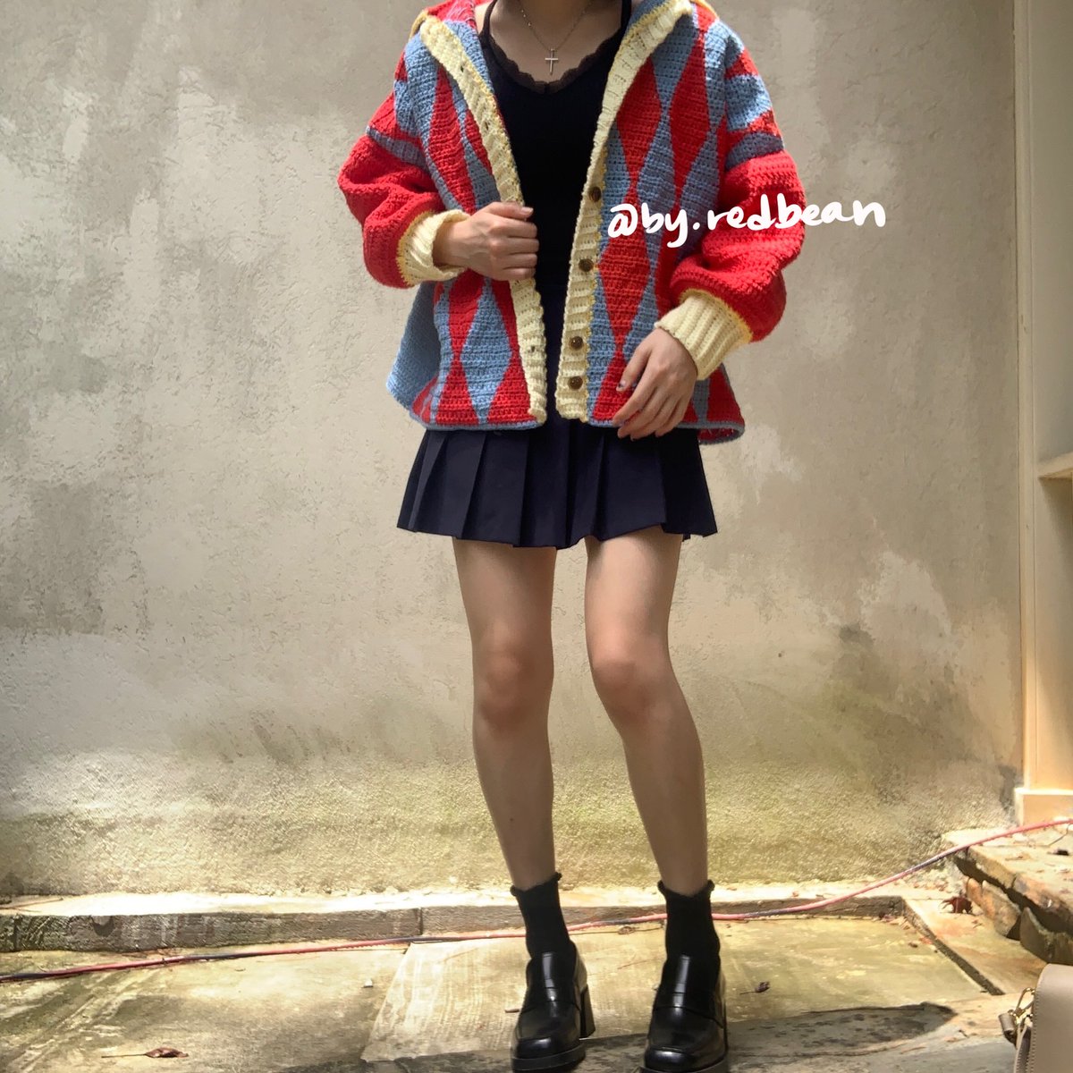 byredbean's tweet photo. starboy coat!! pattern by @reclamare_ph 💫♥️💫 

#crochet #crochettwt https://t.co/Q71DRyZVCS