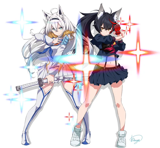 キルラキルはいいぞ…!(再
#絵フブキ
#みおーん絵 