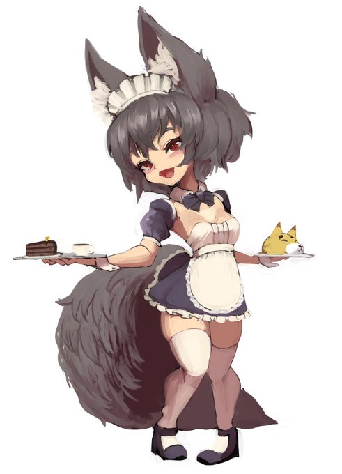 メイド🦊
#現代っ狐ちゃん 