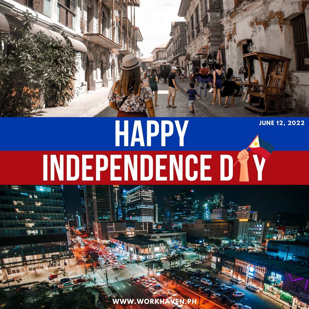workhavenph's tweet photo. WorkHaven is with the whole country in celebrating the 124th Independence day. Let's not forget and thank those heroes who made this possible. Happy Independence Day ๐ต๐ญ
#workhavenph #IndependenceDay #workplace #safespace #coworkingspace #meetingroom #officespace #ortigas https://t.co/GcMmpJzP9g