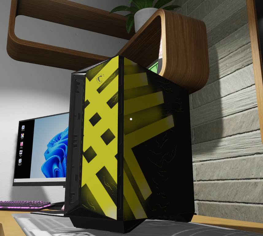 Kapider6's tweet photo. Yellow Lighting Touch ⚡️
@msigaming 
@PCBuildingSim 
#MSIXPCBS2 https://t.co/pI26MfadfO