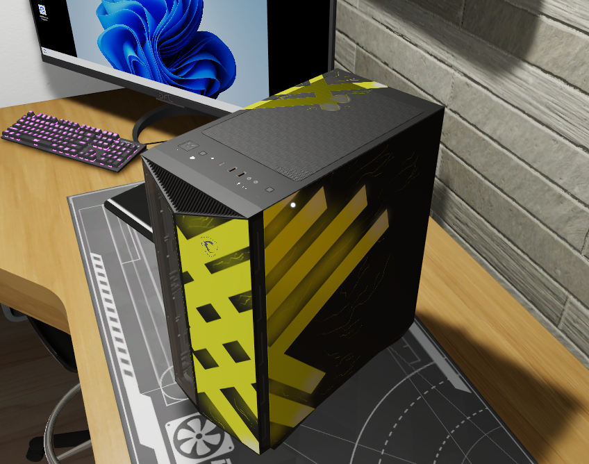 Kapider6's tweet photo. Yellow Lighting Touch ⚡️
@msigaming 
@PCBuildingSim 
#MSIXPCBS2 https://t.co/pI26MfadfO
