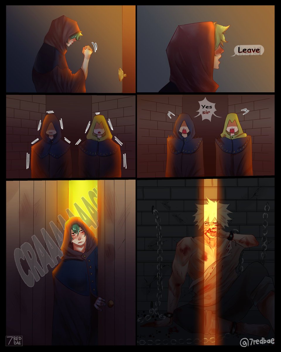 7RedBae's tweet photo. Gladiator au p.t 4 
boy was too stunned to speak
#bkdk #dkbk #katsudeku #bakudeku #gladiatorau https://t.co/MTopZj4aLT