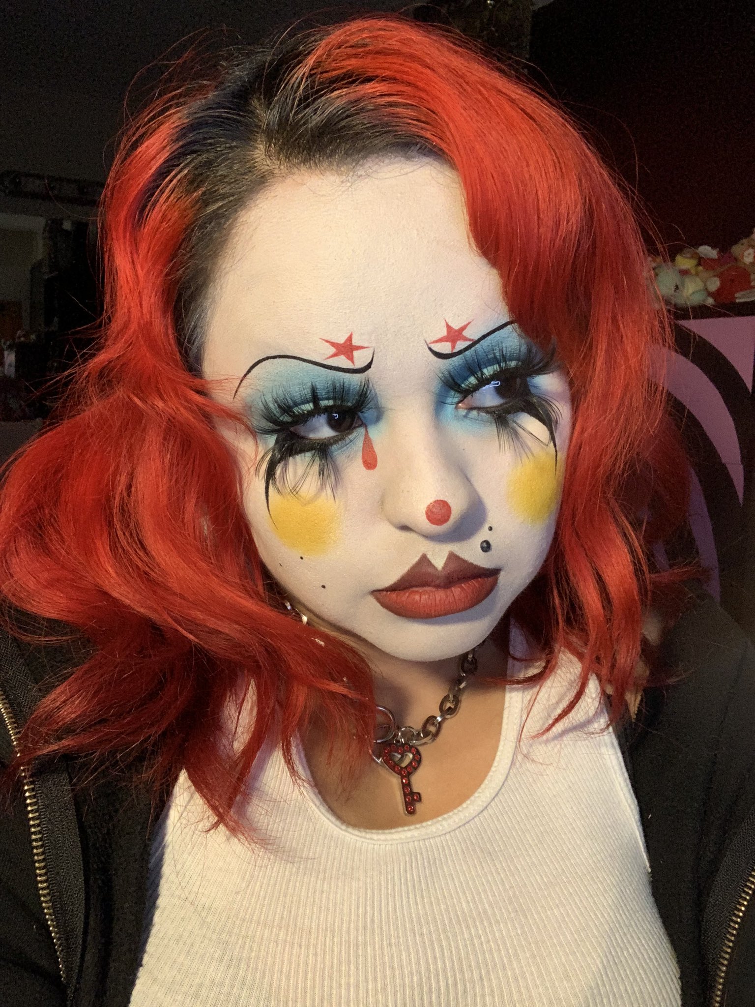 Vermilion on X: "clown makeup really just feels so natural to me ...