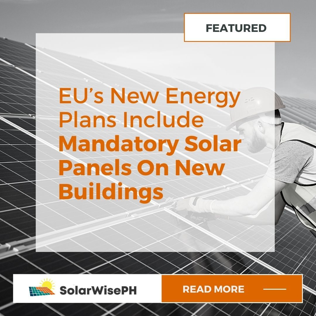 solarwiseph's tweet photo. Mandatory solar panels on new buildings are being implemented by the EU to reduce dependency to Russian oil and gas.

Check the comment section for link to article. https://t.co/2BVLlTJ4qP