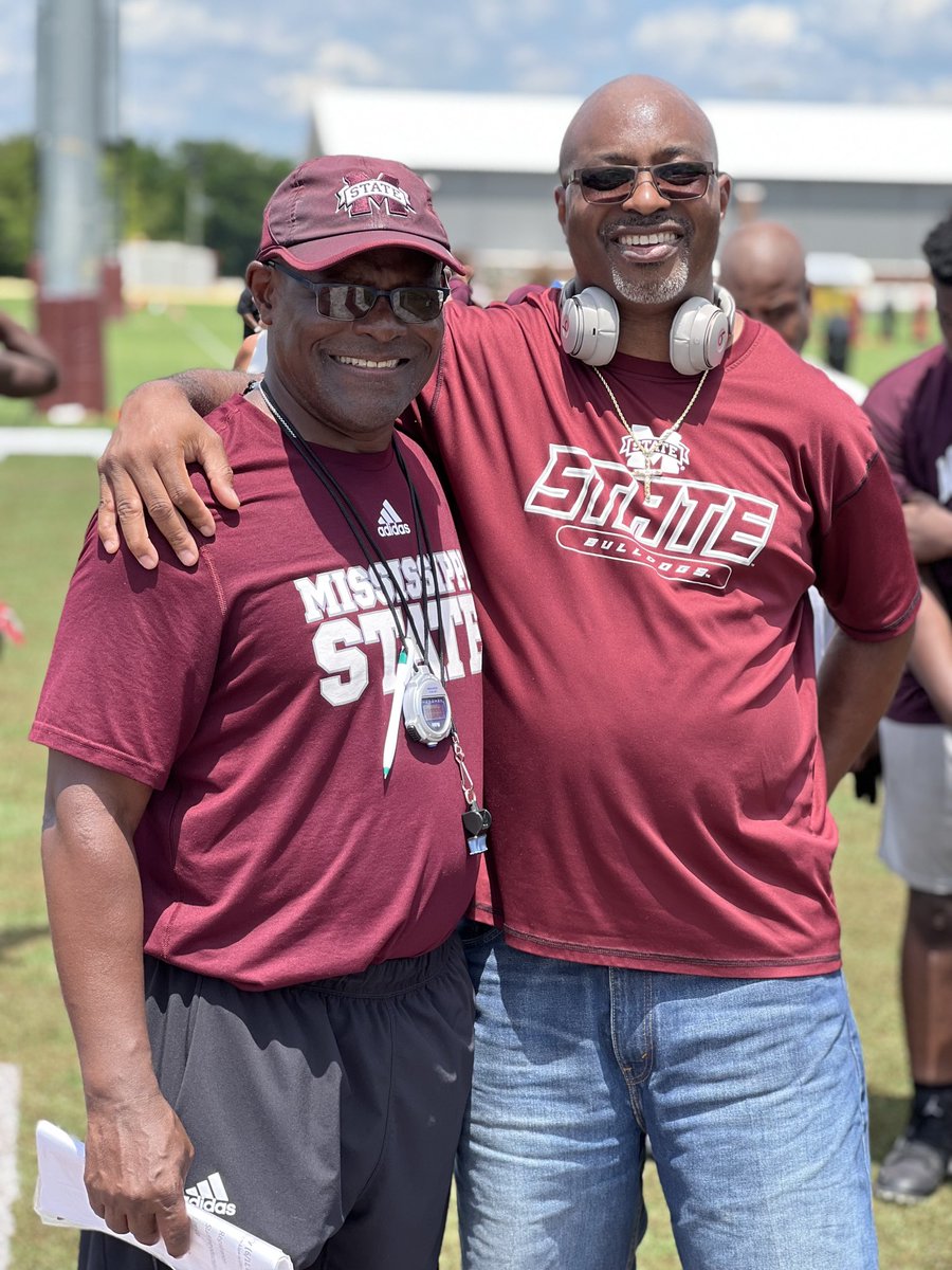 Had A Great Time At Camp Today Sharing Special Memories with Former Miss State Bulldog Quarterback Greg Plump From Hattiesburg What A Great Player And A Great Person Thanks For The Precious Moments