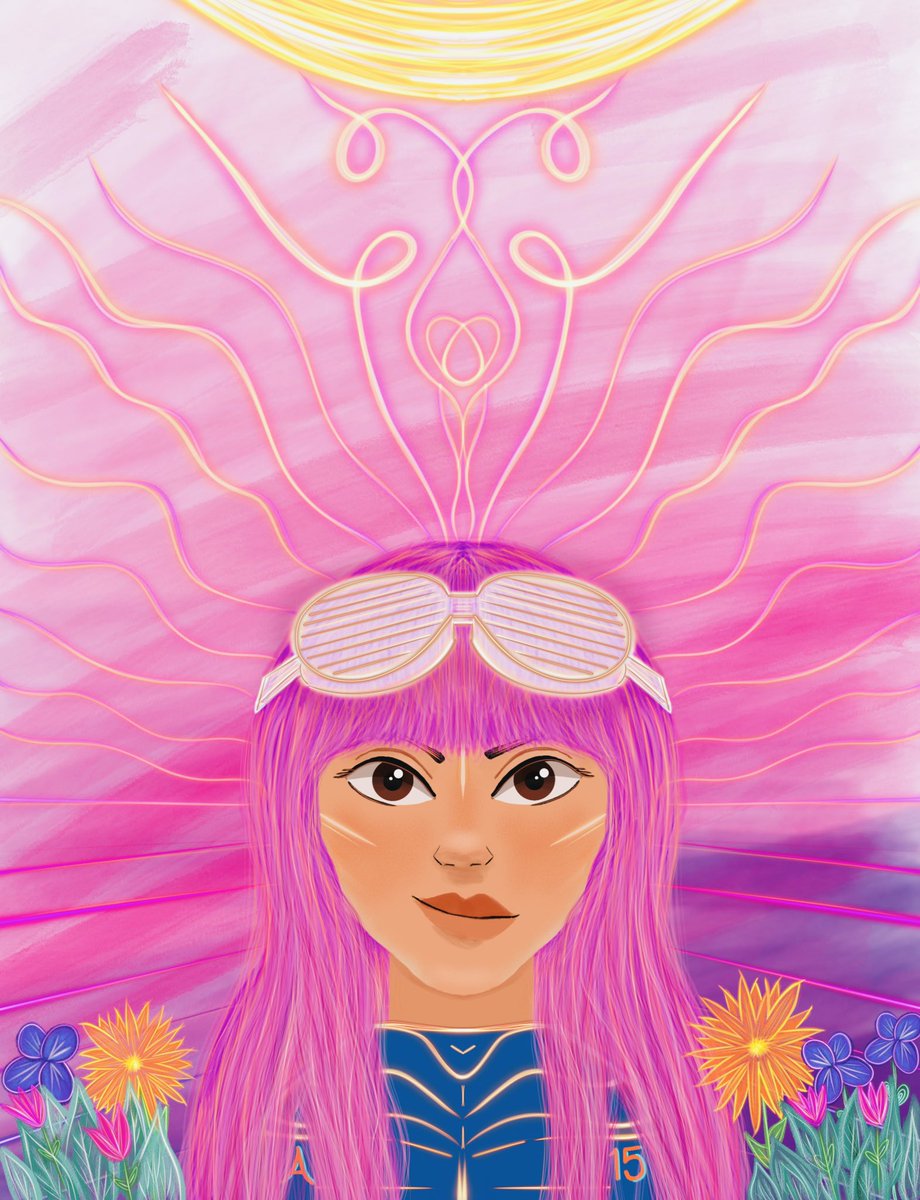 parapluiiie's tweet image. Breaking (way) out of my comfort zone and creating some fan art for @avril15NFT. 
#Avril15fanart #natureandtechnology