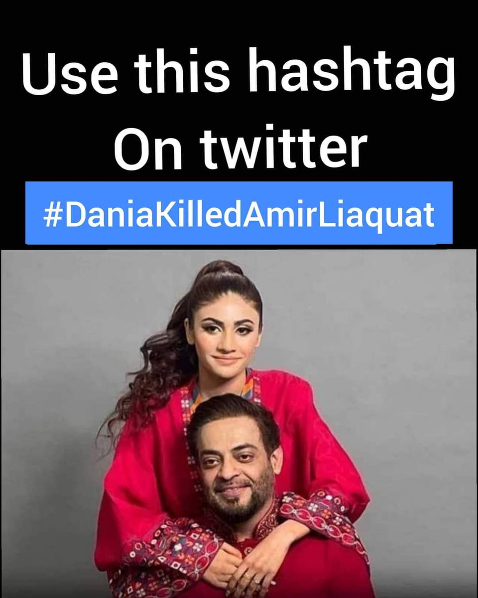 SyedAryanSahab's tweet photo. JUSTICE FOR AMIR LIAQUAT HUSSAIN | #DaniaKilledAmirLiaquat .

#DaniaShah #Amirliaqathussain
#DaniaKilledAmirLiaquat https://t.co/bxVfSB0X9E