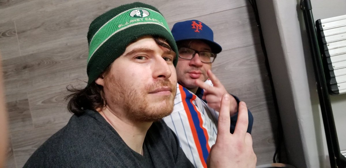 LancePimpstrong's tweet photo. Dan &amp; @bobo103nyc before covid. The day before the Mets opening game at Anthony Cumia's. #GoodTime https://t.co/hYpnEhgHKr