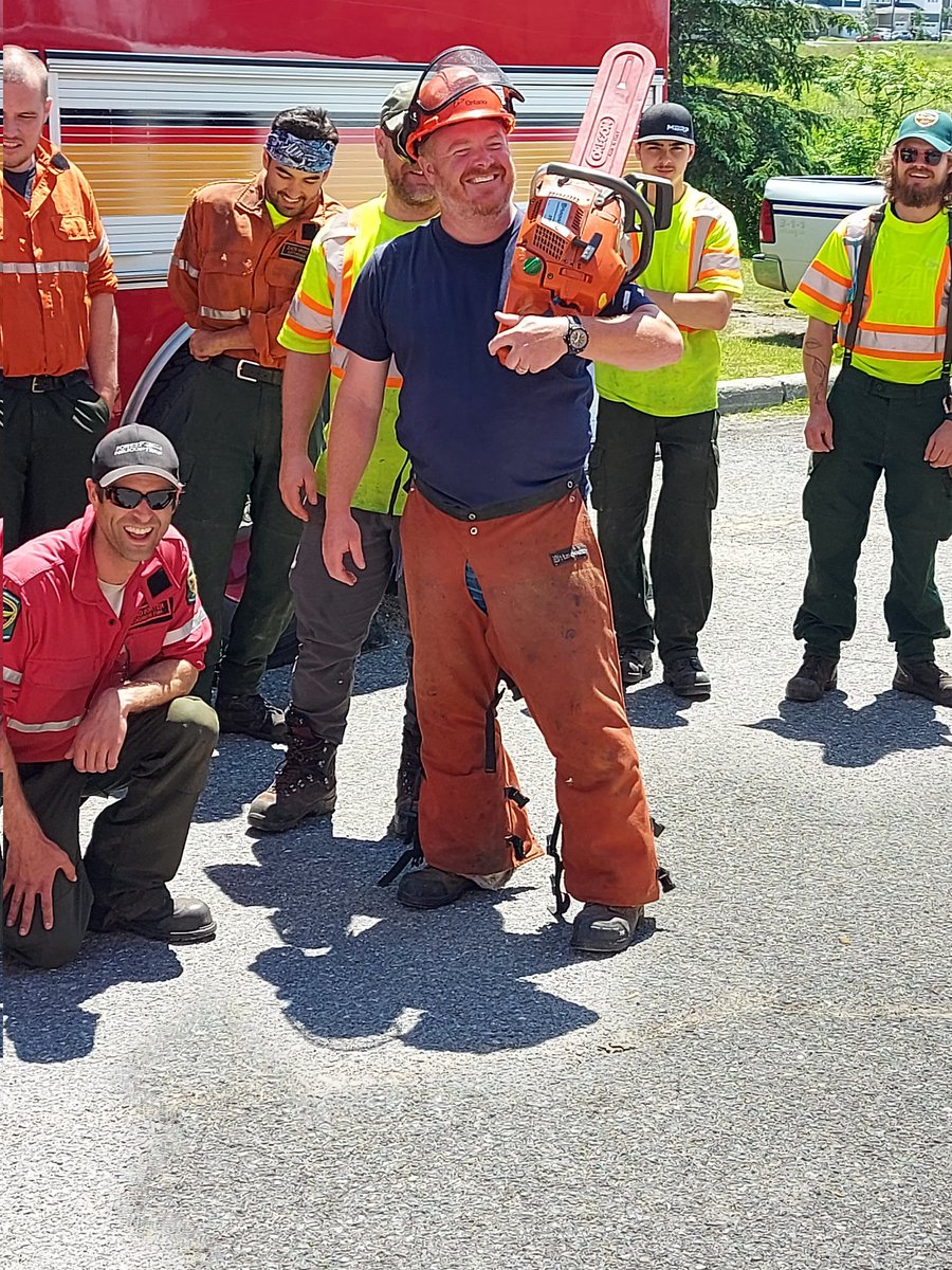 DavidEBarkley's tweet photo. @Hartnett24 the new husky chainsaw model selected by his peers after a few long weeks of clean up! @Rob_Hartnett @mackinnonscott https://t.co/kTSxcxqHWU