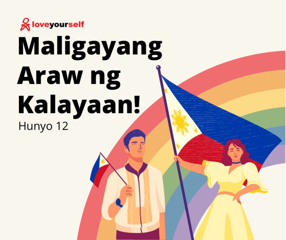 We raise our flag for the freedom that our heroes have fought hard for, and celebrate the things that make us proud to be Filipinos! Happy 124th Philippine Independence Day! 🎨 : @andysaturday_ #LoveYourselfPh