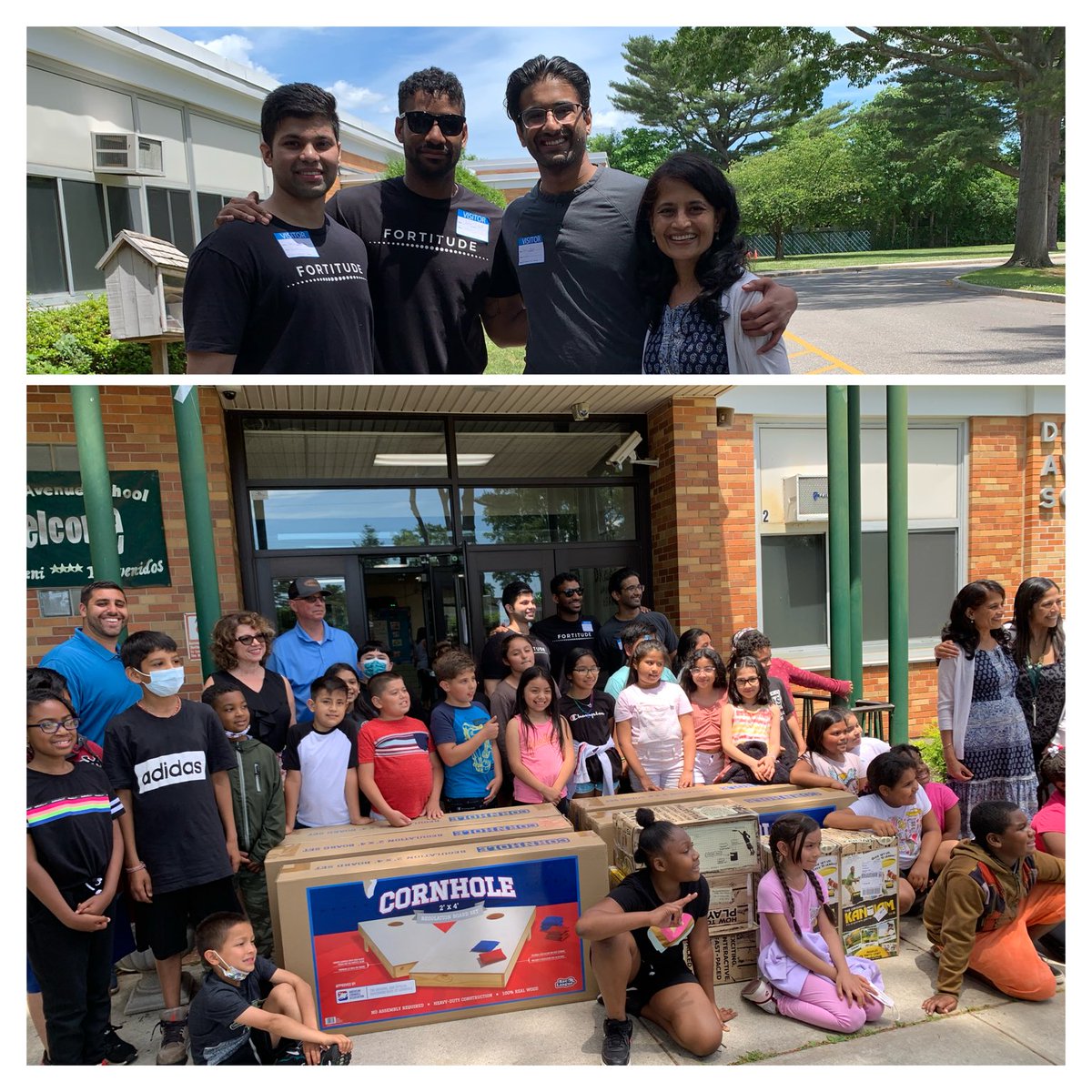 Our Drexelites are EXCITED about playing Cornhole and Kanjam thanks to the generous donations made by Yash Shah &amp; members of Fortitude Global. We are STAYING FIT:)<a href="/drexelaveschool/">drexelaveschool</a> ⁦<a href="/TahiraDChase/">Dr. Tahira D Chase</a>⁩ ⁦<a href="/RogerBloomEdD/">Roger Bloom, Ed.D.</a>⁩ #OneWestbury #Gratitude