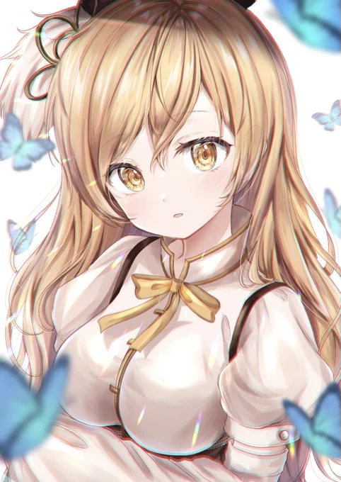 髪を下ろしてみたマミさん
#まどマギ #マギレコ 
