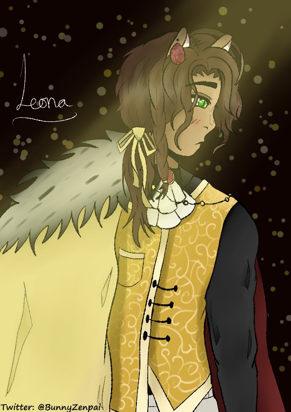BunnyZenpai's tweet photo. I've been busy with my college project that I haven't posted in a while...so here's another leona but fancy!

#art #ArtistOnTwitter #twistedwonderland #leonafanart #twistedwonderlandfanart #fanart https://t.co/hFJMXGNhzC