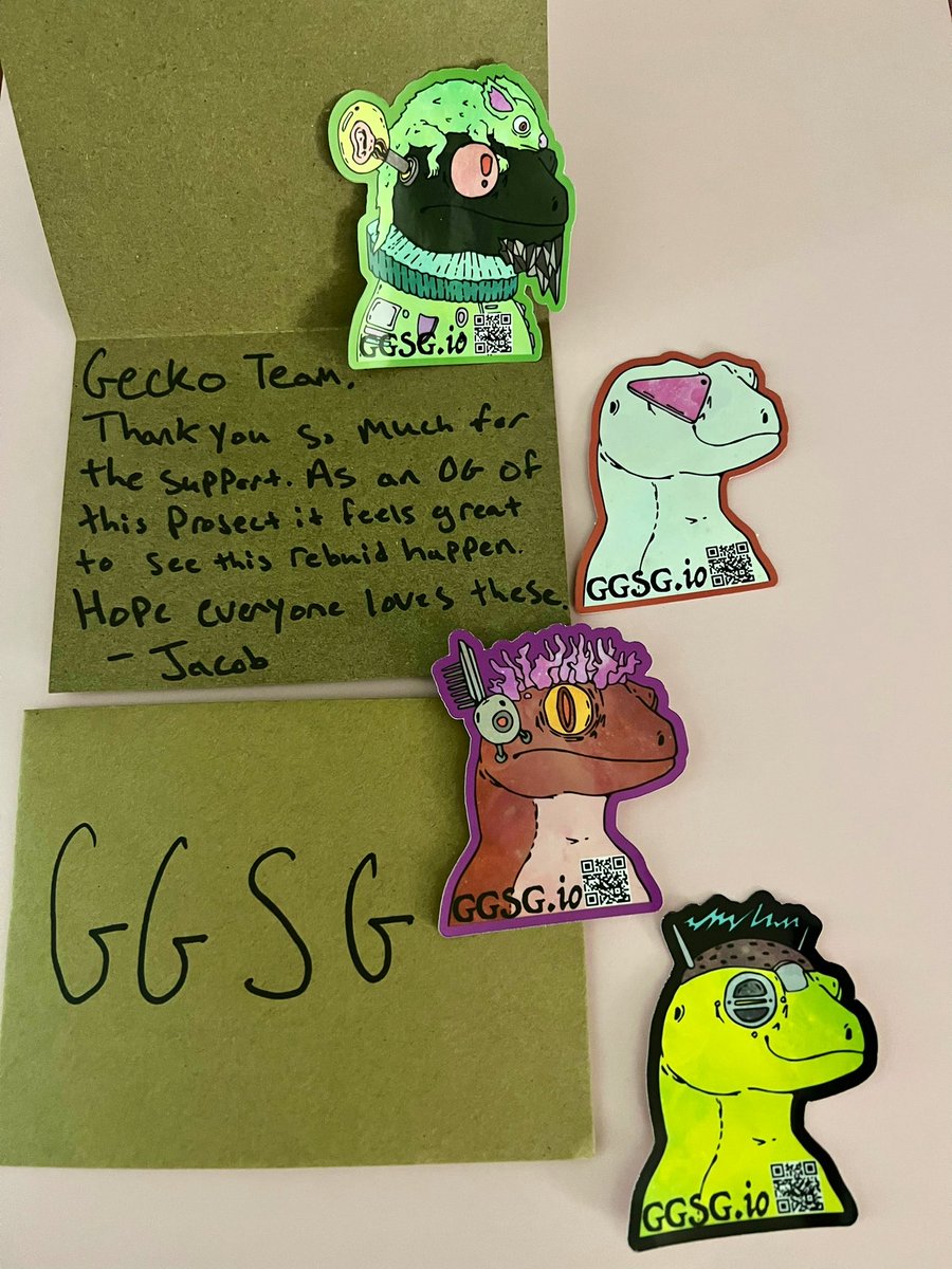 courtneyballet's tweet photo. Gettin #NFTNYC2022 ready w these stickers made by one of our very own geckos #gagmi https://t.co/eL3yZnqfVL