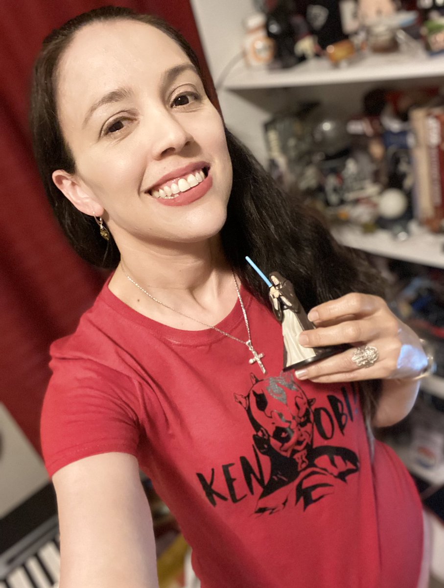 noorhal's tweet photo. Talked about #ObiWanKenobi twice today wearing my Kenobi shirt from @uponadreamshop https://t.co/OYTeY1WUll