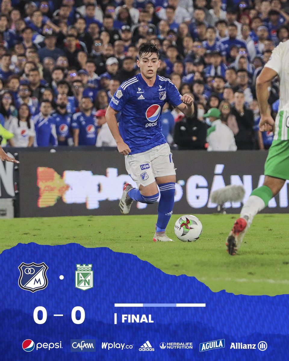 MillosFCoficial's tweet photo. 90’ Termina el partido en El Campín. https://t.co/PCAjO59j3k