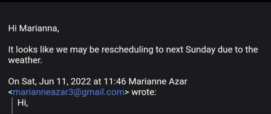 MarianneAzar3's tweet photo. My name is right at the signoff , how is this so consistent. - A series.
The world really wants an extra syllable in my name https://t.co/HY5degLvN2