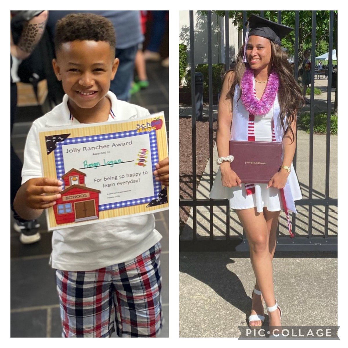 mlogan31's tweet photo. One graduating Kindergarten another graduating College. 🤦🏾♂️ #GapKids #StartedOver #Reset #KeepItInYaPants lol 🤷🏽♂️ 😆 https://t.co/lUzLvDuzV8