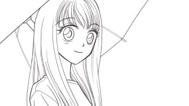 描いてる。 