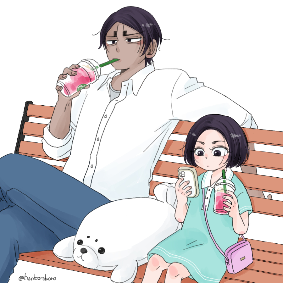 謎現パロ鯉とエノ(と月)です 