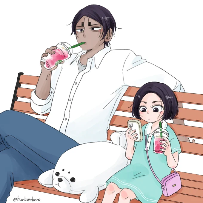 謎現パロ鯉とエノ(と月)です 