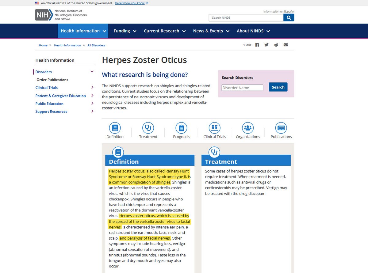 real_GGoswami's tweet photo. @justinbieber - I'd like to bring your attention to the following 👇

Herpes Zoster Oticus (also called Ramsay Hunt Syndrome) is one of the adverse event of special interest in the one of the document that has been released by #Pfizer 

https://t.co/vpEec9hTU6

#COVID19 https://t.co/0wAqK2jEdI