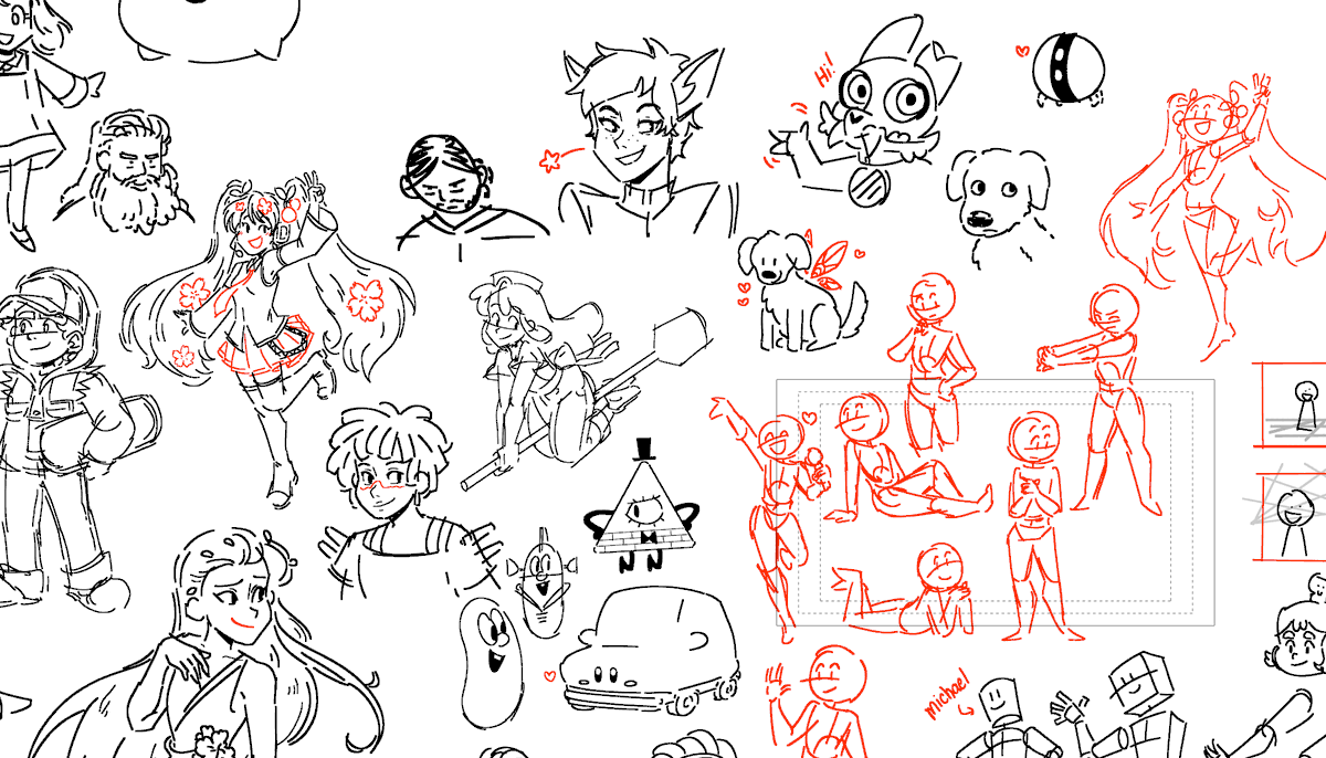 we reached our goal for fundraising! thank you everyone who came by to watch, chat, and donated. here is a thread of a bunch of drawings i made during stream 