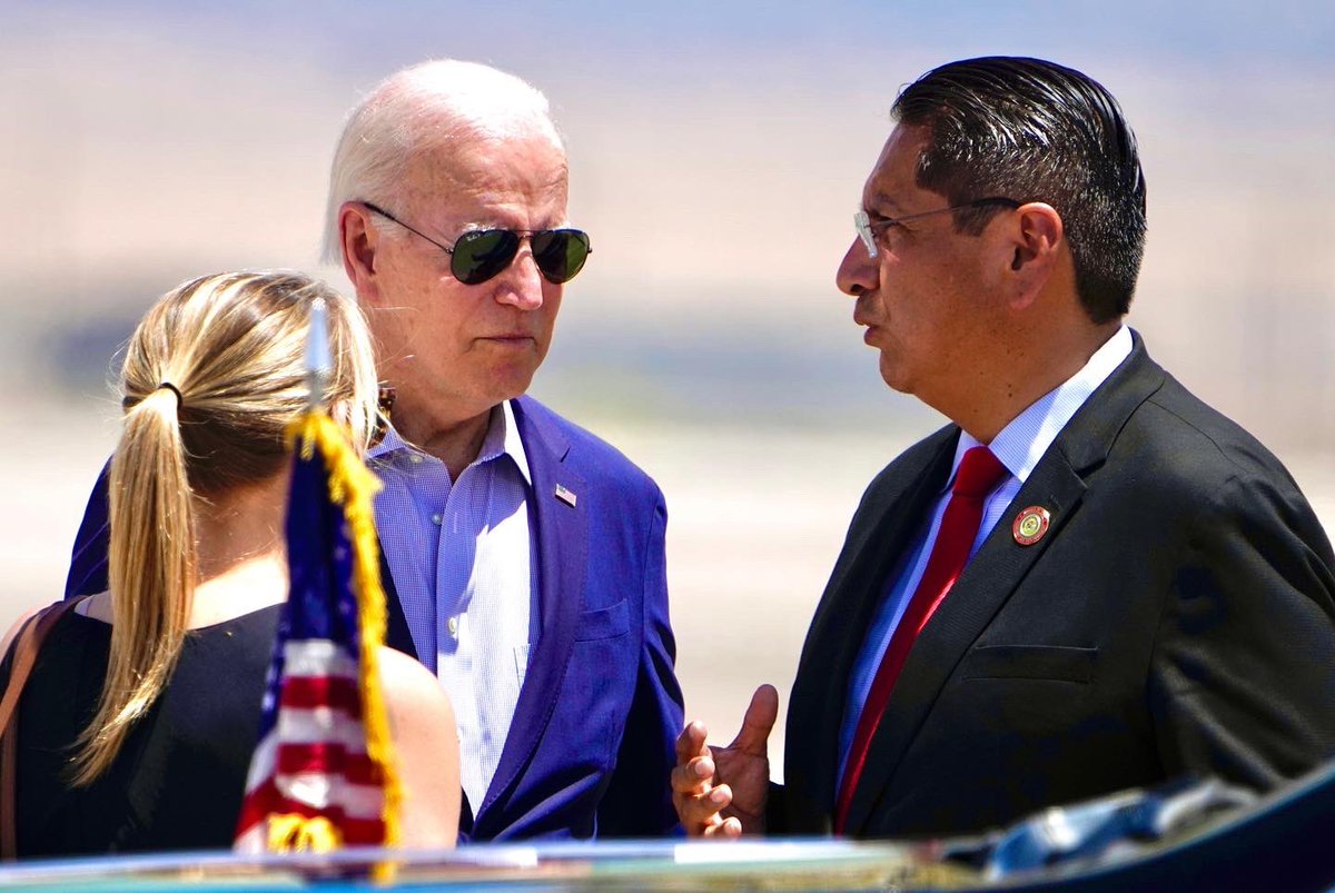 NezForAZ's tweet photo. PRESIDENT NEZ WELCOMES U.S. PRESIDENT JOSEPH R. BIDEN 06.11.22

Photo credit @rosalesquique https://t.co/ttMjkIdc8F