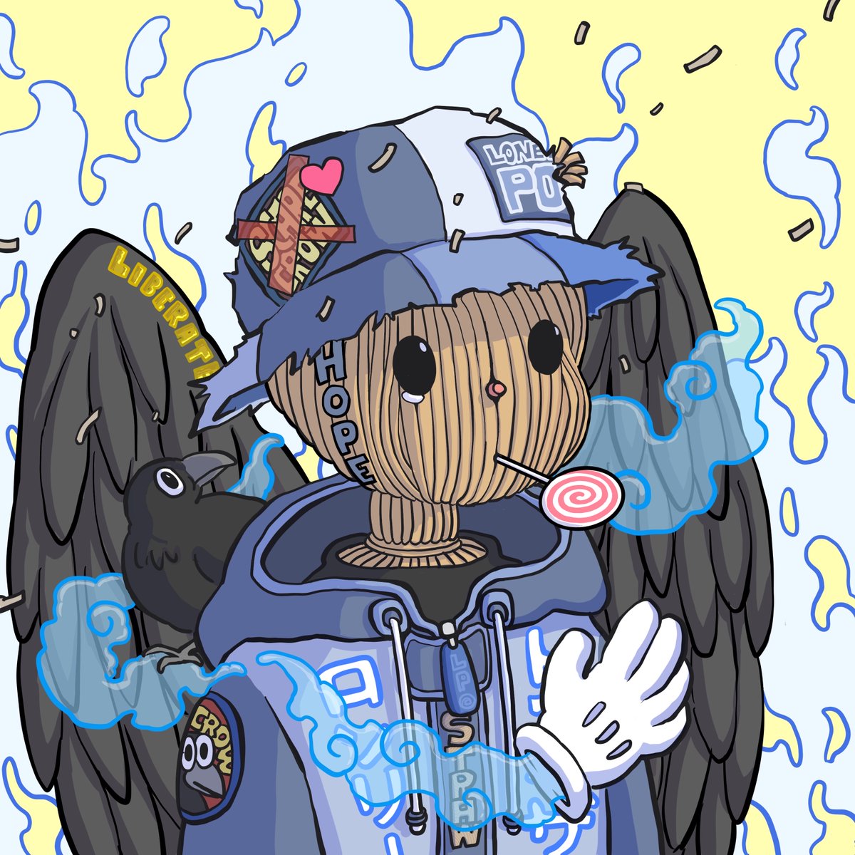 1/18 Introducing our second 1/1 sneak peek named "The Scarecrow" 👀 🍭

Today we want to do something different and release another 1/1 sneak peek with a deeper meaning, story, and lesson that we can all learn from!