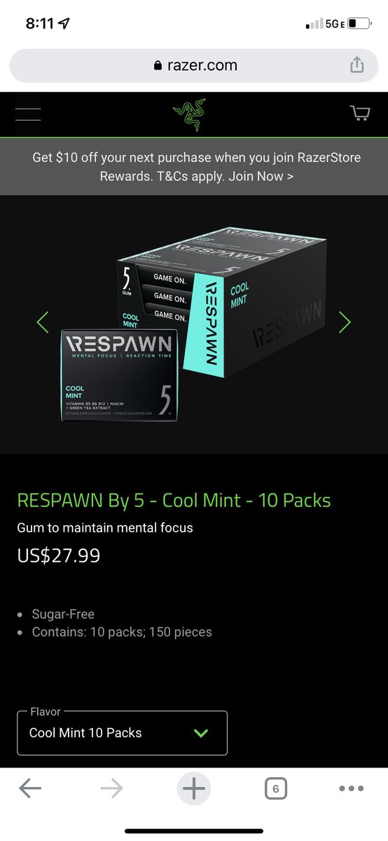 TheRealTankhank's tweet photo. Why had no one told me about the RAZER GAMING GUM… WHAT?!? #gaming #Razer https://t.co/W6tnOgeJ60