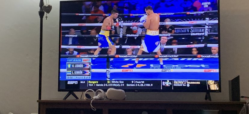 Cisneros_Miller's tweet photo. I wonder if @KingJames is watching Lebron vs. Lebron 🤔 #CommentatorsNightmare 🤣 https://t.co/3PRSRAtH0V