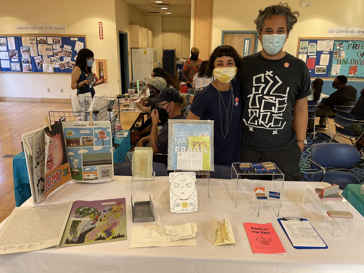 BaldwinHills's tweet photo. Thank you for tabling at #BaldwinHillsZineFest! https://t.co/uyrUrNAC9D
