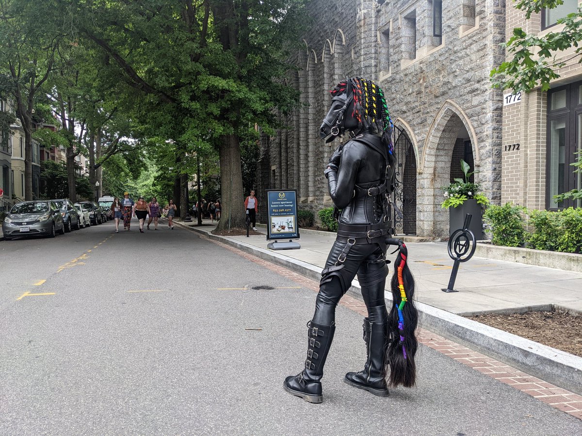 Doing kink at pride was a blast. One of the few moments of @ryepony was not getting swarmed by people asking for a picture. #capitalpride #pridedc