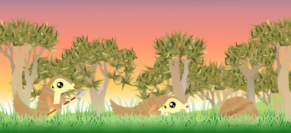PerilPets's tweet photo. More concept art for a possible #NFTgame! Save the pangolin save the world!  What ya think #NFTCommunity?? follow for updates https://t.co/wbpsKZduIv