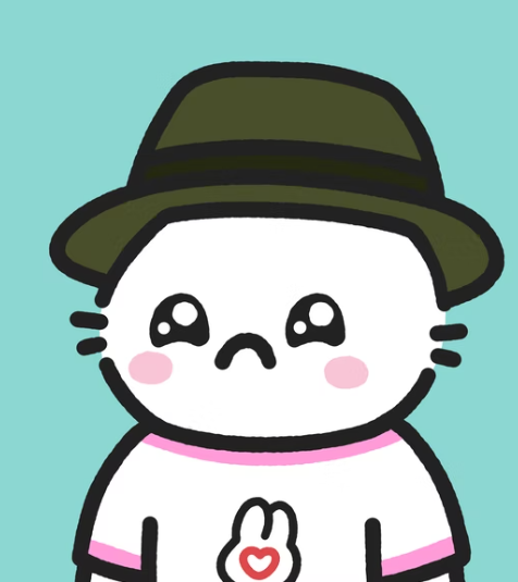 Thank you <a href="/cryptostacys/">𝗦𝘁𝗮𝗰𝘆𝘀 🐰👑</a> for the cutest giveaway <a href="/BinkiesNFT/">Binkies Genesis🐰🌈</a> I could ever ask for. I feel so blessed to have won this sad cutie. 🥺🥺😭💜💐