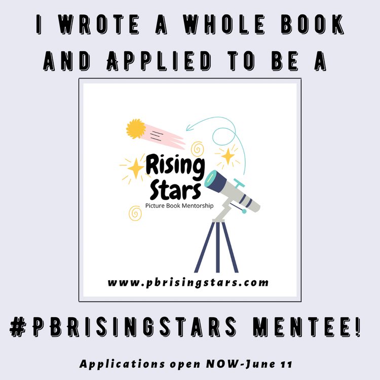 lenoxtakesFLT's tweet photo. Submitted my application! 💪🏾🙏🏾🙌🏾 What an incredible opportunity for picture book authors. #PBRisingStars https://t.co/f2xMWDD1Ff