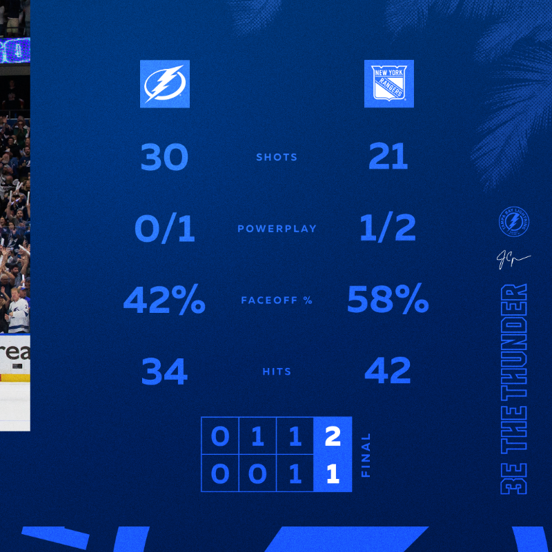 TBLightning's tweet photo. We'll see you in the #StanleyCup Final. ⚡️