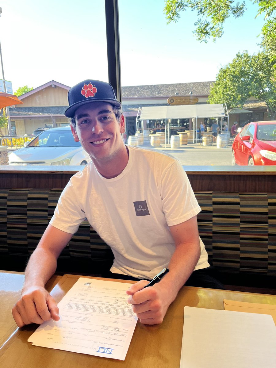 RCBTigers's tweet photo. Tiger Catcher, Jordan Smith, signs with Fresno Pacific University. https://t.co/sENbAEjayw