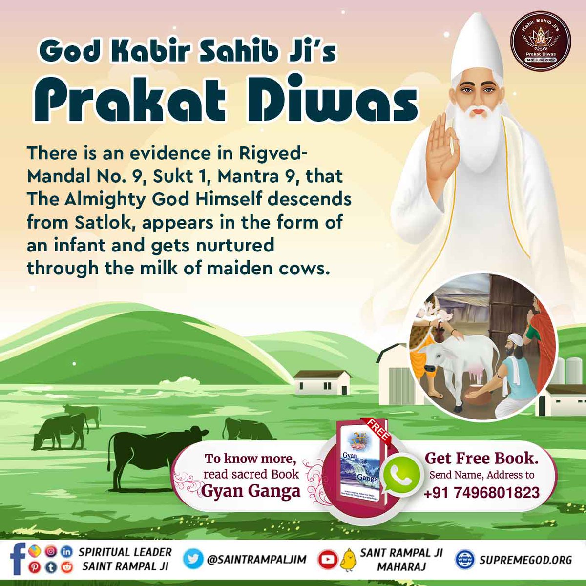 JyothiDasi2's tweet photo. #2DaysLeftForKabirPrakatDiwas
🪷🪷SUPREME GOD KABIR 🪷🪷

@SaintRampalJiM
Kabir Prakat Diwas 14 June https://t.co/yxHCkgtUax