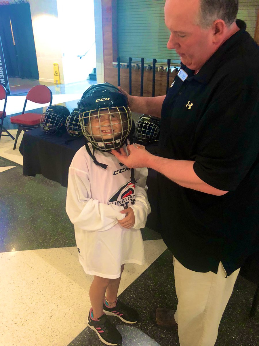 sheadia1's tweet photo. Thanks @Canes for a great experience! My daughter loved getting fitted for her gear 🏒🥅 https://t.co/8gbWA3YSnO