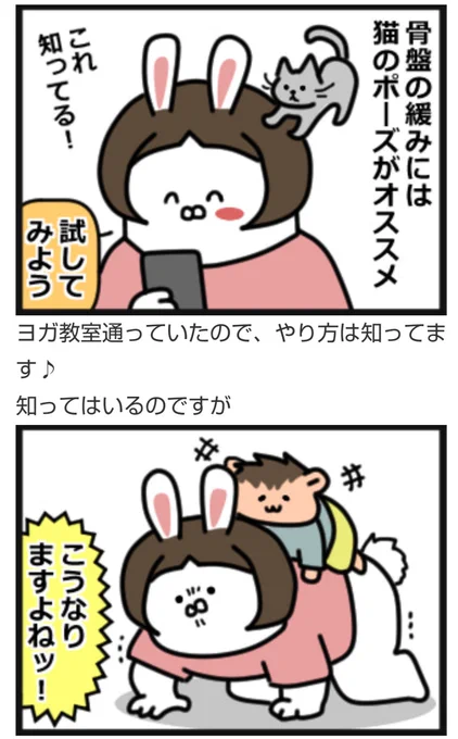 お尻の痛みの原因は「骨盤の緩み」かもしれない。
ということで効果のある方法を調べてみました。
 #ヨガ  #育児絵日記 