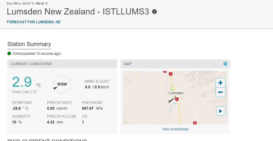 phruntal's tweet photo. @WeatherWatchNZ not sure if mine is right but it's a good weather station for everything else so don't see why it wouldn't be.. reporting lower than that already? https://t.co/EnIjBLH1gl