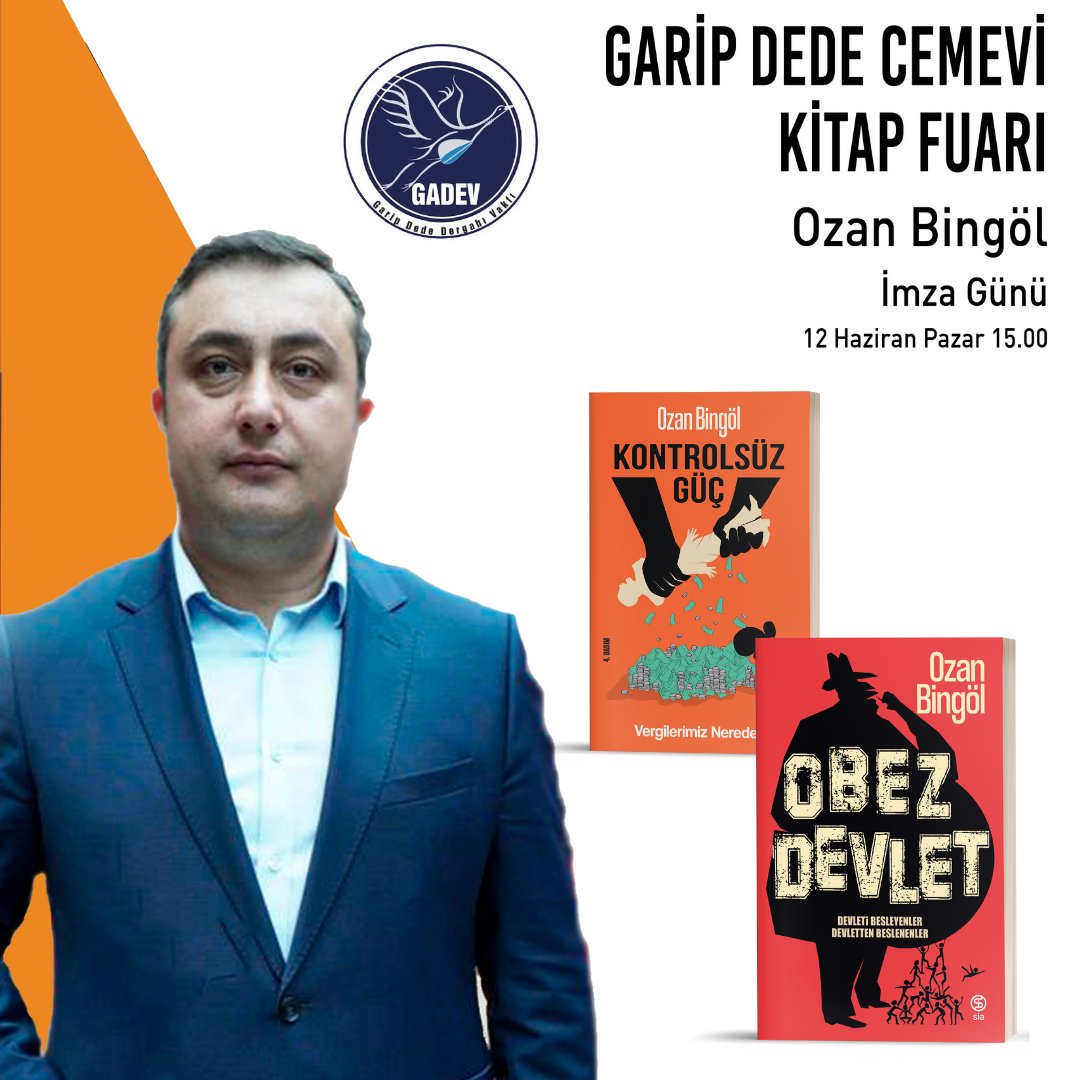 siakitap's tweet photo. Bugün 📢
Ozan Bingöl, saat 15.00'de Garip Dede Cemevi Kitap Fuarı'nda okurlarıyla buluşuyor...
@ozanbingoll
@gazetesozcu
#GaripDedeCemeviKitapFuarı #SiaKitap #Gadev #obezdevlet #KontrolsüzGüç #vergi #kdv #ekonomi https://t.co/ZdwuzZ4NkD