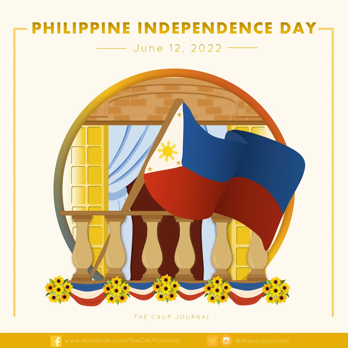 thecaupjournal's tweet photo. Happy Independence Day! 

May we always remember every fallen hero who continuously re-sparked the spirit of nationalism for us to live as we now do and to remind ourselves that those efforts should never be wasted.

Layout by Hazel Marie Cagulada

#TheCAUPJournal https://t.co/8EaBx78MfE