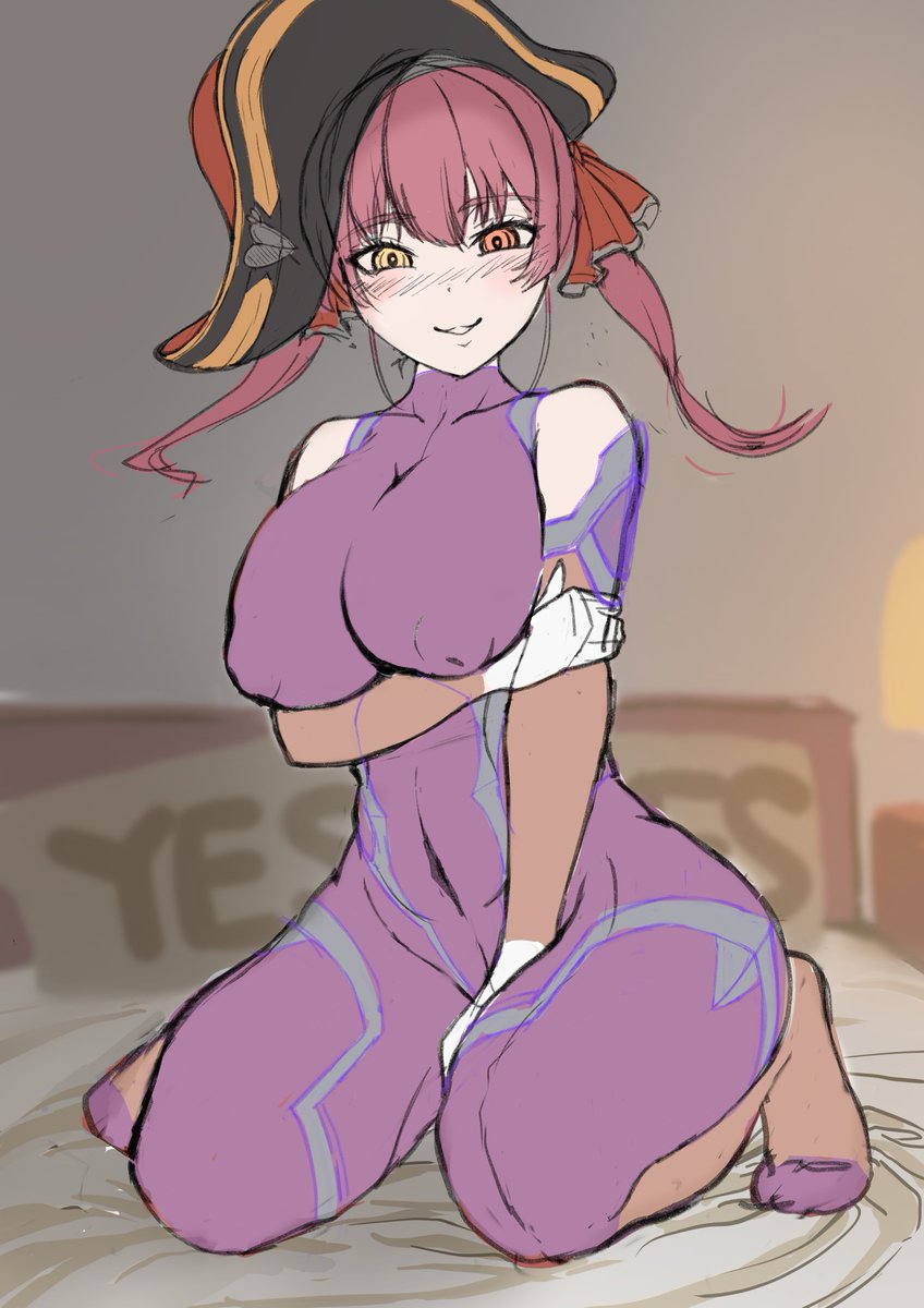 対魔忍×船長=アイドル対魔忍🤔のラフ
アサギコスと朧コス、どっちが良いかな… 