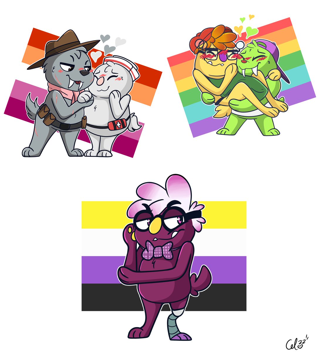 Floofflebutt's tweet photo. Bugsnax Pride!
Check my tiktok for the Timelapse’s! ^^
#bugsnax #bugsnaxfanart #Pride2022 #fanart #snorpy #chandlo #elizabert #eggabell #floofty https://t.co/ngV3WhTBiy