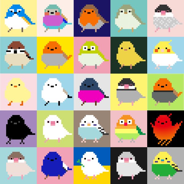 cryptobirds_own's tweet photo. @sukehome こんにちは！
鳥のドット絵NFTを作ってます🐥
0.01ETHから取り揃えております💕
ぜひ見に来てください♡
https://t.co/ipK25rpPWs https://t.co/NWcynKaJFX