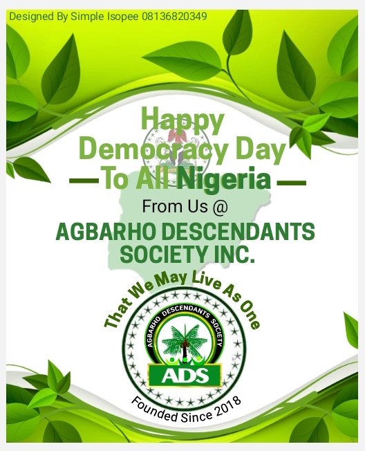 ADSInc_2018's tweet photo. Hoping for a new Nigeria where there will be good governance, security, peace and oneness. #HappyDemocracyDayJune12 https://t.co/Vk5AiQqkaj