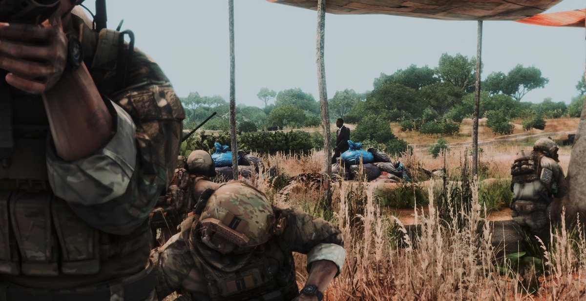 TF_114's tweet photo. Task Force 114 has redeployed following its training rotation in support of Operation "OBSIDIAN FURY" in an effort to dismantle insurgent infrastructure and regain regional stability somewhere in Africa. #Arma3 https://t.co/OmrthvWt23